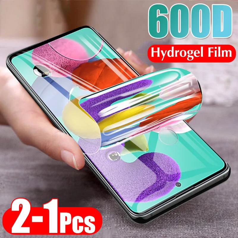 600D 1 2 шт Передняя Полная крышка Гидрогелевая пленка для Samsung Galaxy A51 A71 A50 A60 A40 A30 A20 A10