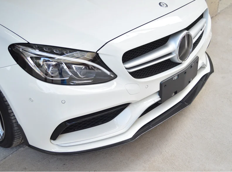 W205 C63 AMG передний спойлер/издание 1 Стиль углеродного волокна губа-накладка для Benz C63 AMG W205 Купе Седан