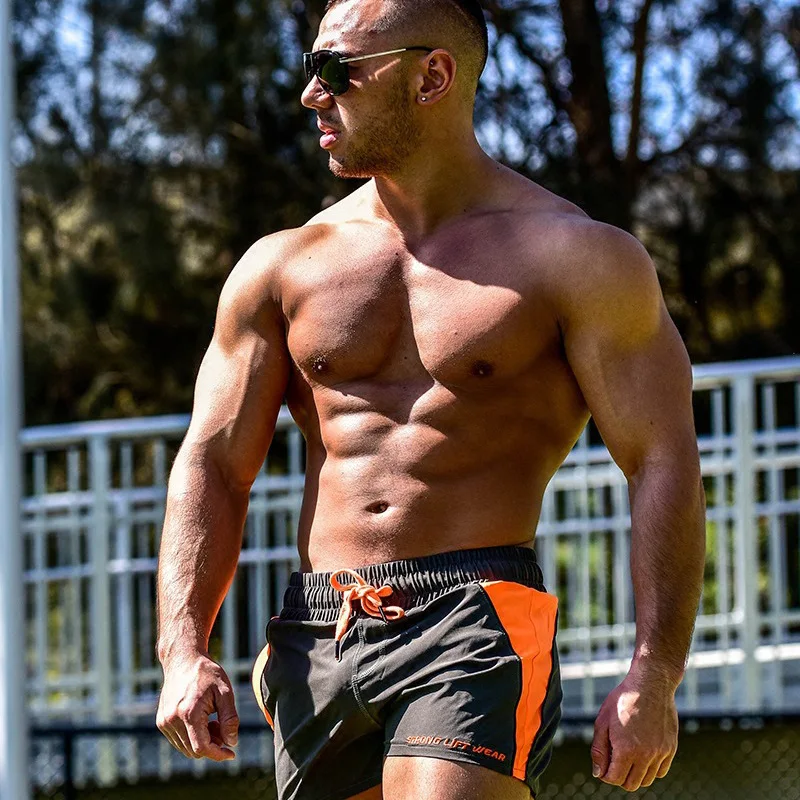 

Muscle Brother Men's Summer Thin Section Fitness Quick-Dry Shorts Outdoor Running for Basketball Training Pants