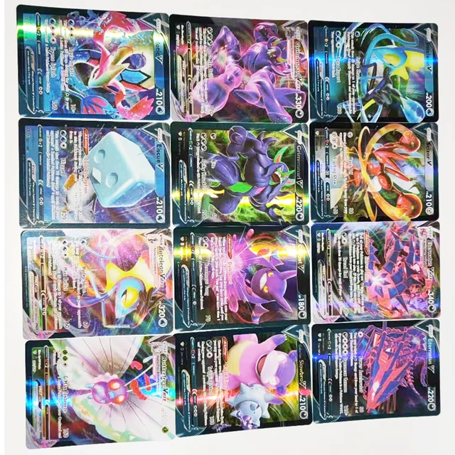 200PCS New Shining Pokemon Cards GX MEGA TRAINER TAG TEAM VMAX Trading Card Game Collection Toys 3