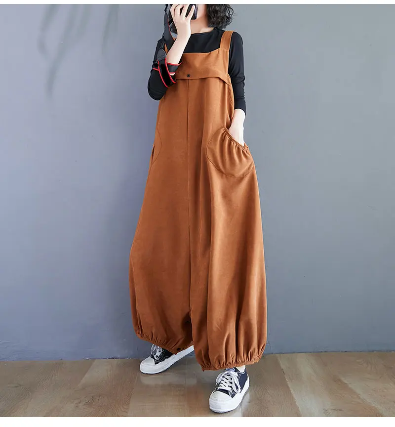 oversized harem jumpsuit