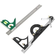 3 in1 régua ajustável multi combinação ângulo quadrado localizador transferidor 300mm conjunto de medição ferramentas régua universal ângulo direito