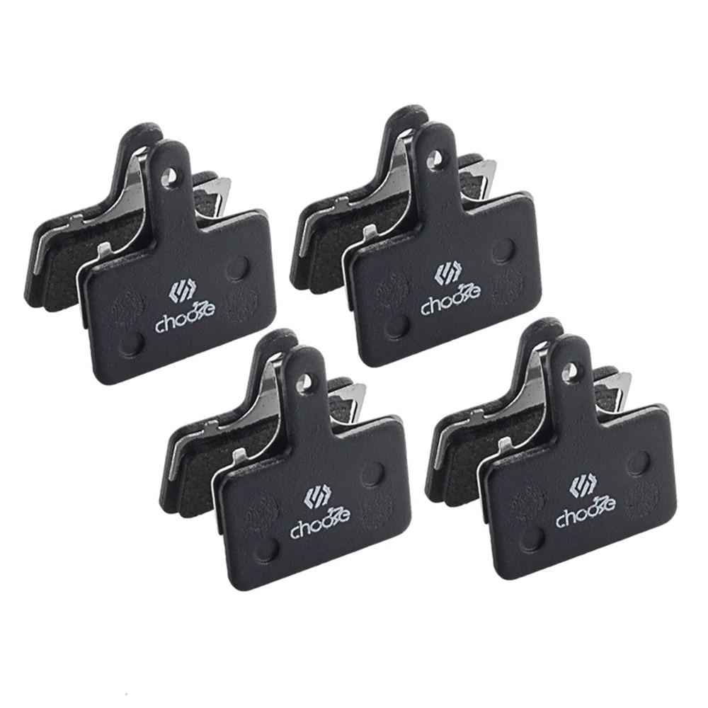 Mtb велосипедные тормозные колодки для SHIMANO M375 M395 M416 M445 M446 M485 M486 M515 M525 Tektro тормозные колодки, 4 пары - Цвет: Черный