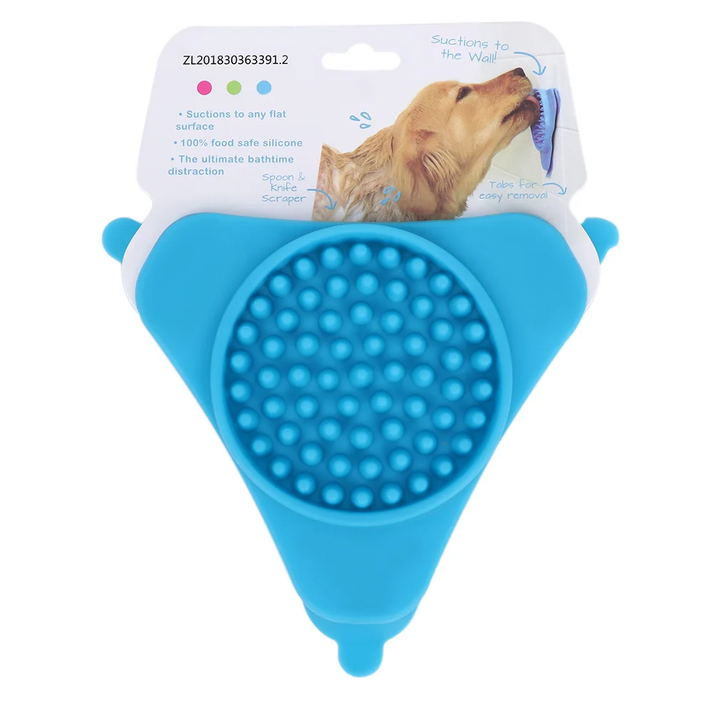 Pet Купание отвлекать настенный Дозирующий коврик Собака Обучение Lick силиконовая чаша