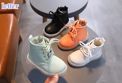 Botas de invierno para niños, botas cálidas de algodón, zapatos de nieve para niños, botas para niñas, zapatos escolares para bebés