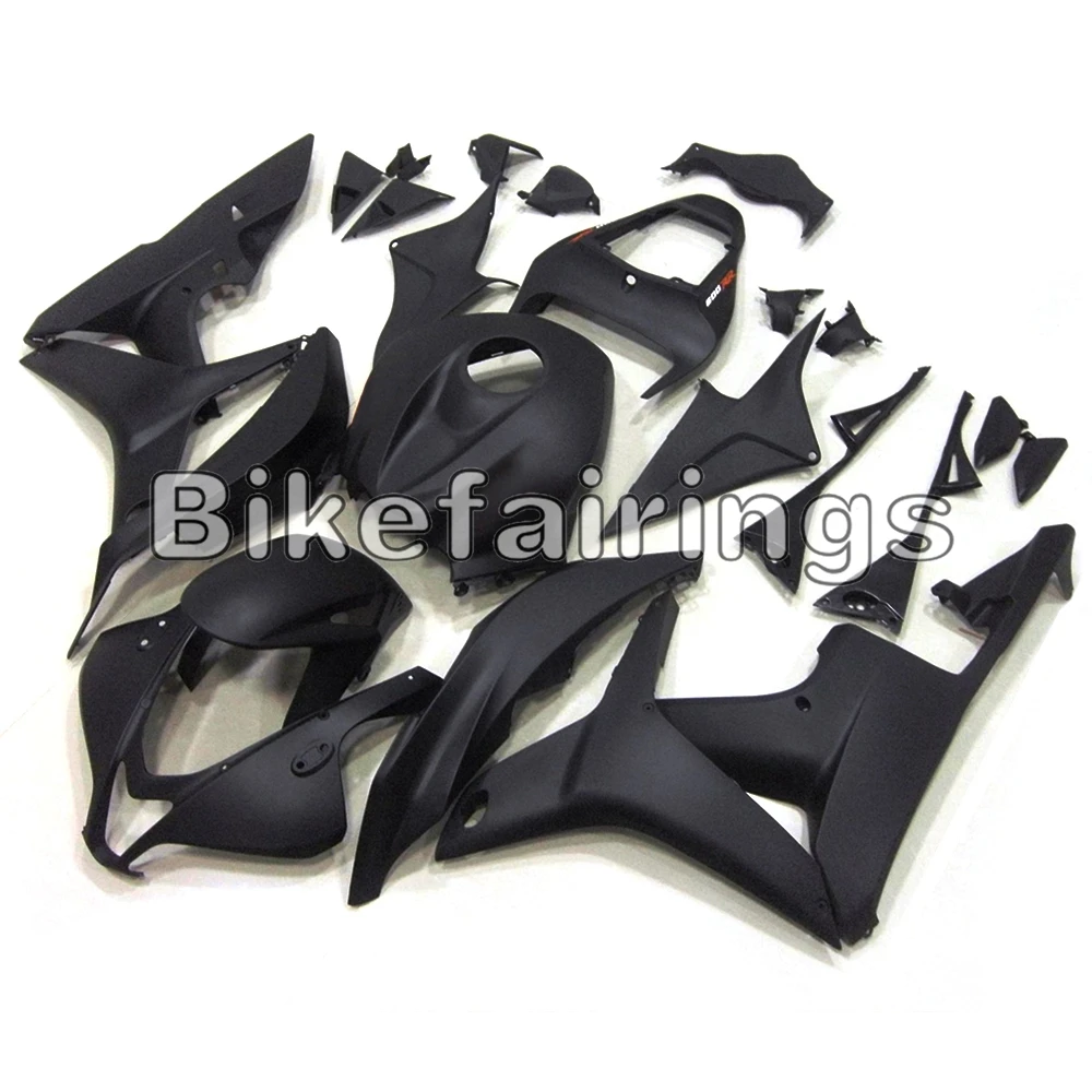 Полный комплект обтекателя для Honda CBR600RR F5 2007 2008 CBR600 RR 07 08 ABS пластиковые детали для мотоцикла наборы кузова-матовый чистый черный