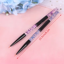 3 шт./пакет синяя фиолетовая для украшения ногтей Лайнер Кисть для рисования в сетку цветочный Рисунок линии ручка французского линии полоски