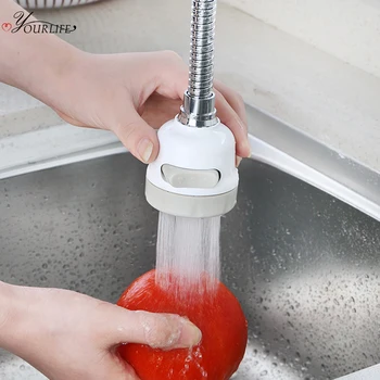 

OYOURLIFE Third Gear Adjustable Faucet Sprayer Head Anti Splash Tap Booster Shower Head Water-saving Devices Kitchen Accessories