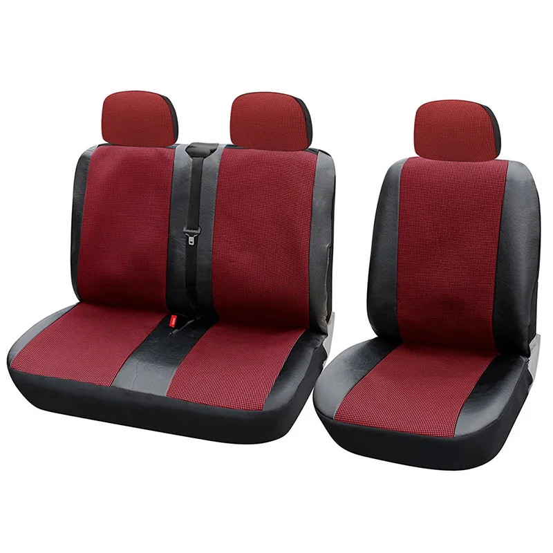 AUTOYOUTH 1+2 Seat Covers Car Seat Cover for Transporter/Van Universal Fit with Artificial LeatherTruck Interior Accessories