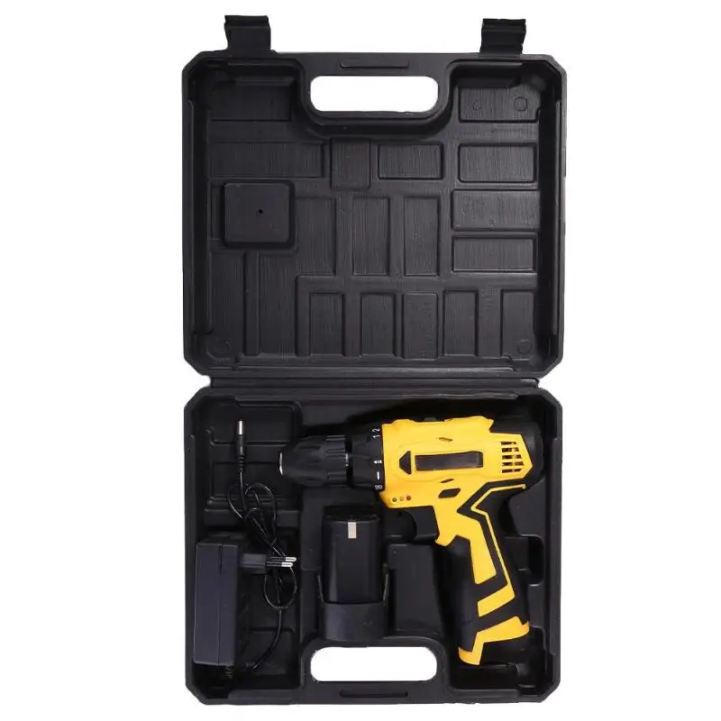 18V 12V 18V Cordless Electric Screwdriver Rechargeable Electric Drill Lithium Battery Cordless Drill Power Tools - Цвет: 18V