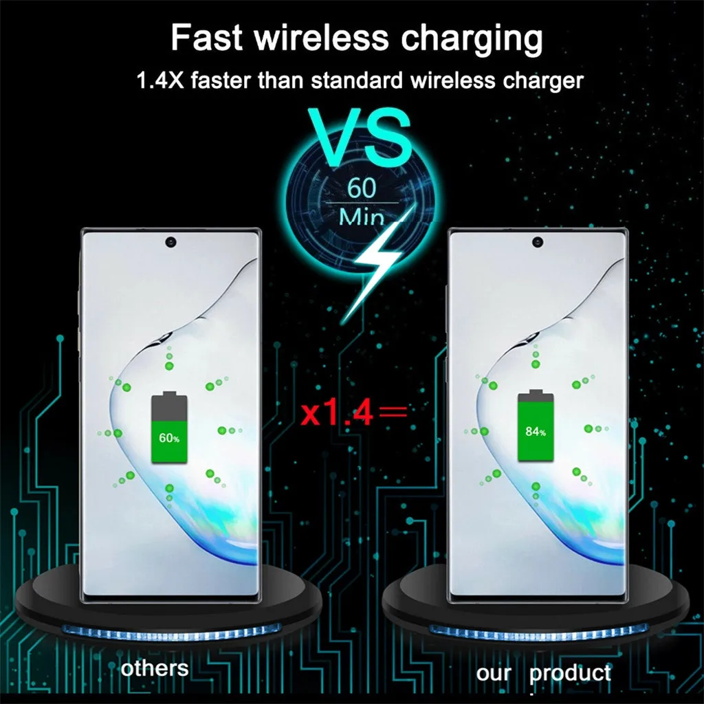 Для samsung Galaxy Note10/10+ 5G Qi Беспроводная Быстрая зарядка подставка Новое поступление Мода