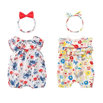 

Baby Robe, Butterfly Flower and Bird Pattern, Hair Band, Cute Princess Style Jumpsuit, Baby Outing Suit 1-12M