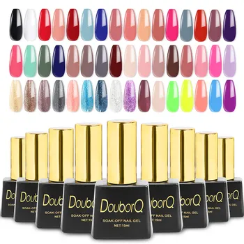 

New Nail Polish Gel High Quality Nail Art Salon 48 Hot Sale Color 15ml Soak 0ff Organic UV LED Nail Gel Varnish