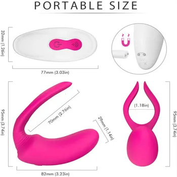 9 Speed Silicone Waterproof Rechargeable Clitoris Vagina Penis Stimulator Massager Adult Sex Toys For Men, Women And Couples 6