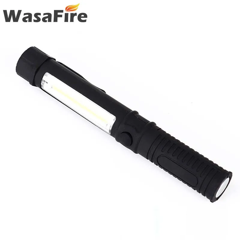 Wasafire Mini Pen Light COB LED Work Inspection Flashlight Handle Magnetic Pocket Torch Lamp for Outdoor Camping Car Repairing | Лампы и
