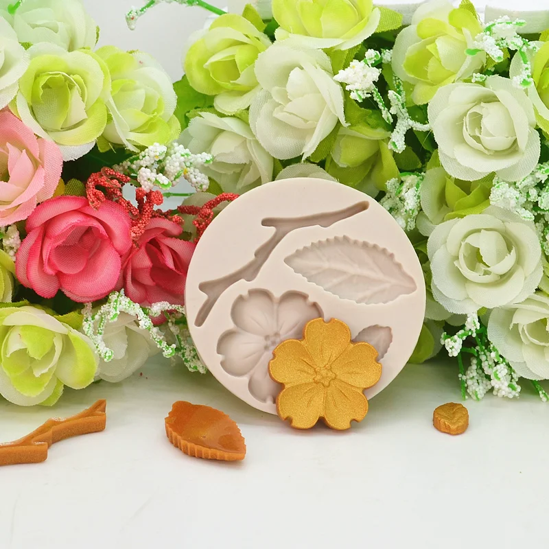 

Small Flower Silicone Mold Cake Chocolate Dessert Lace Decoration Supplies Resin Kitchen Baking Tool DIY Pastry Fondant Moulds