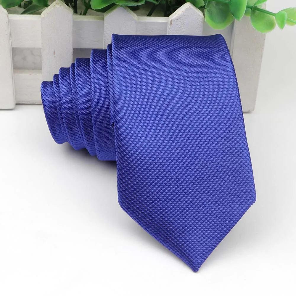 Corbata De Rayas Estrechas De Color Sólido Para Hombres De INSPIRE CHIC, Traje De Graduación