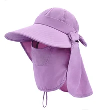 Модные женские солнечные шапки складные шляпы летние пляжные новые регулируемые солнечные кепки с широкими полями со съемным козырьком