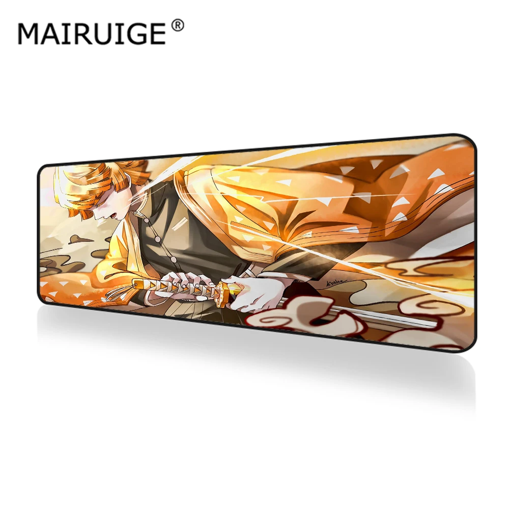 

Demon Slayer Anime Mouse Pad Gamer Computer Gaming Animation Tablet MousePad Big Edge Desk Mat for Warcraft Dota LOL 300x700mm