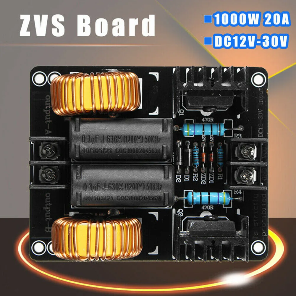 ZVS 1000 Вт 20А с катушкой двойной слой низкого напряжения индукционная плата отопительный Модуль Замена diy части электропитания блок нагревателя