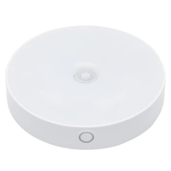 

Induction Sensor Night Light Lamp Adjustable Brightness Infrared Human Body Sensor Light Sensitive Light (Cold Light)