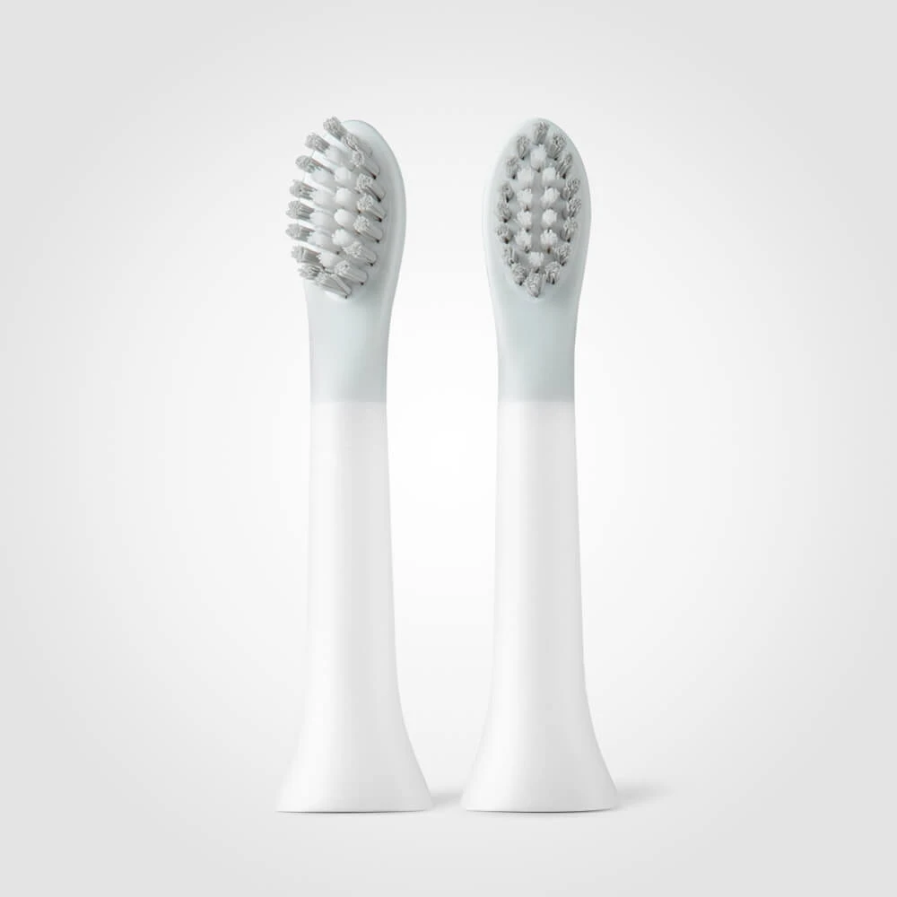 SOOCAS-Cabezal de cepillo de dientes EX3 Original, cepillo de dientes eléctrico blanco, cerdas suaves EX3, Limpieza Profunda, 2 unids/lote