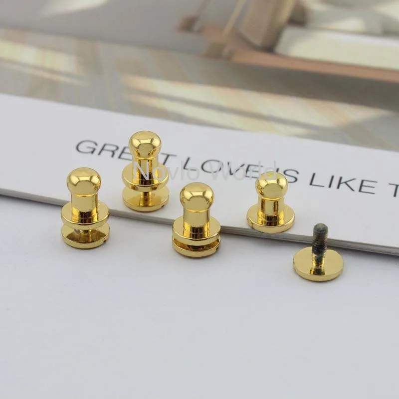 10 pieces, high quality handbags hardware metal accessories thick flank the pacifier nail luggage belt screw fittings nail