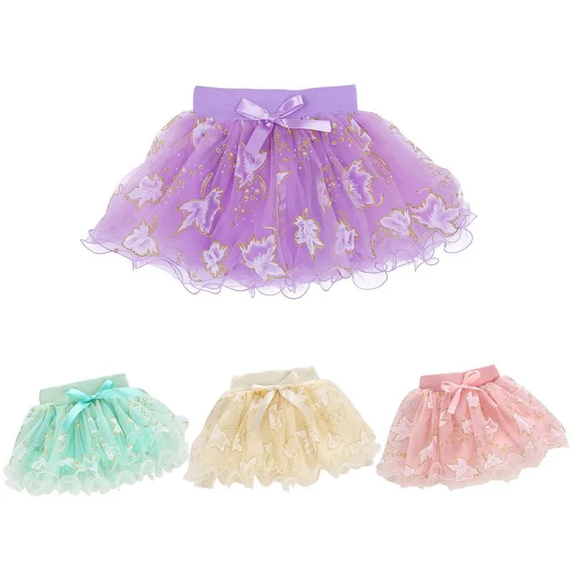 Разноцветные новые милые юбки-американки для девочек юбка-пачка для малышей розовые Пышные юбки из тюля одноцветные юбки для малышей
