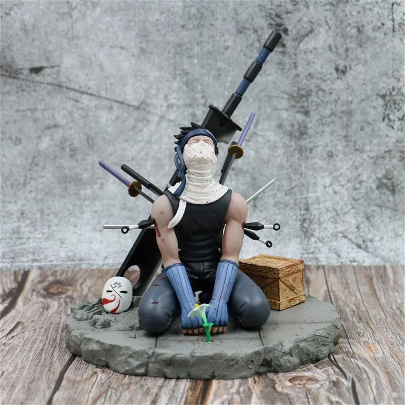 Аниме Наруто Momochi Zabuza Ghost Cut Broadsword Tears Ending Ver. ПВХ фигурка Какаши боец Коллекция Модель подарок 19 см