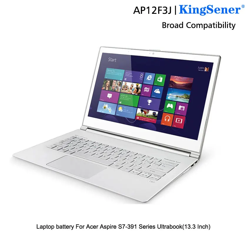 KingSener AP12F3J ноутбук Батарея для acer Aspire 13," ультрабук S7 S7-391 2ICP3/65/114-2 AP12F3J 7,4 V 4680 мА-ч/35WH