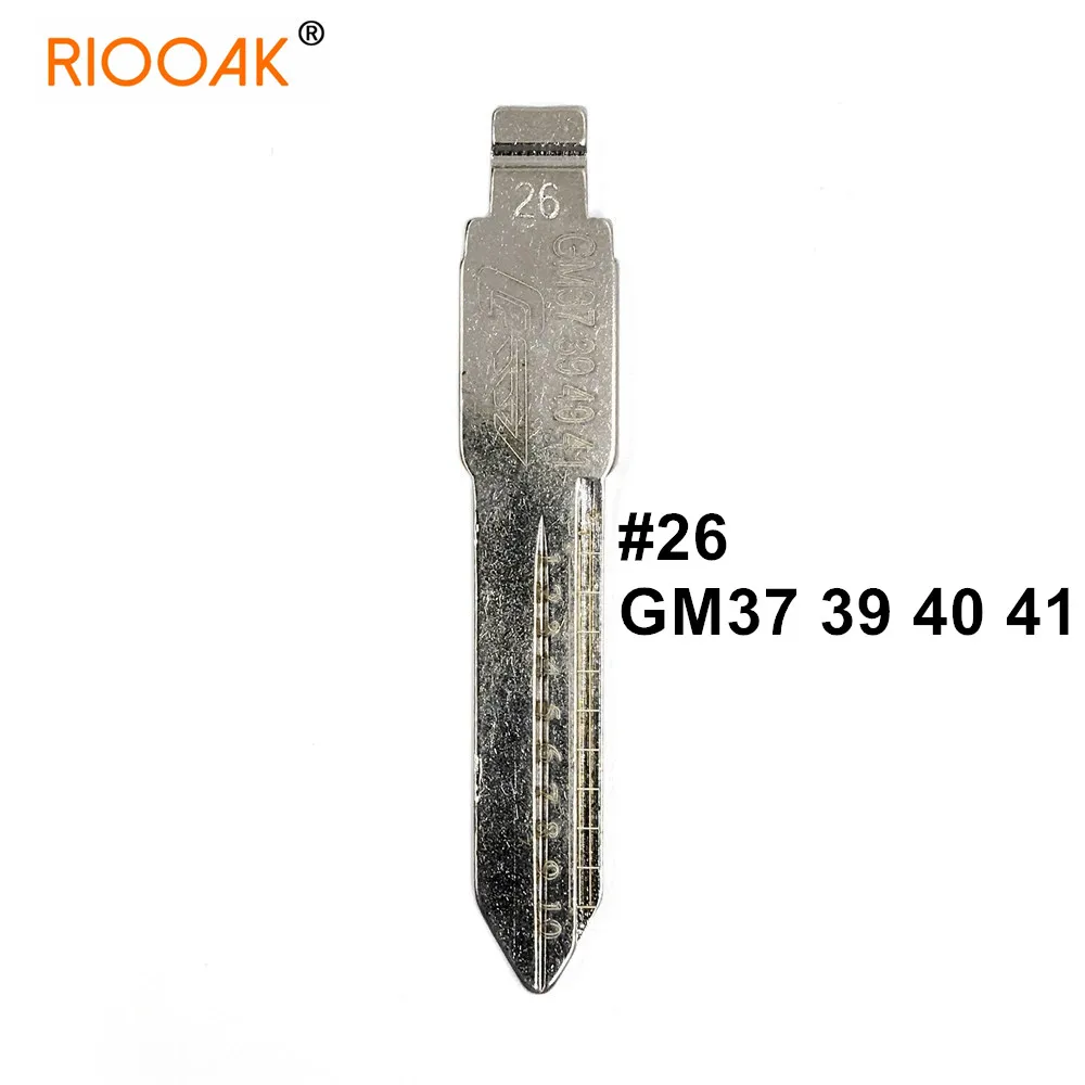 

10 шт. 2 в 1 Lishi GM37 39 40 41 #26 гравировка линии ключа лезвия резки зубов резка ключа пустой для Buick GL8 Regal