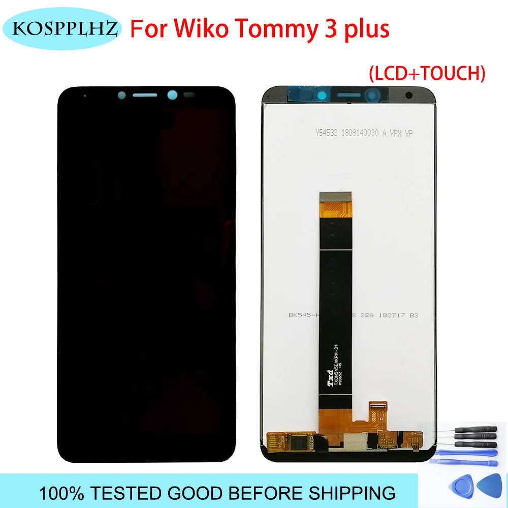 Оригинальный ЖК дисплей KOSPPLHZ для Wiko Tommy 3 plus + сенсорный экран в сборе замена 100%