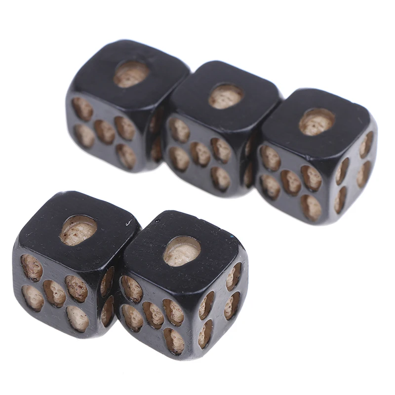 5Pcs/set Resin Black Skull Bones Dice Grinning Skull Devil Poker Dice Six Sided Gambling Club Pub Party Game Toys
