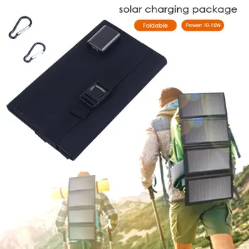 

High Efficiency 10W Foldable Portable Solar Panel Cell USB Jack Outdoor Solar Battery Charger For Phone Tablet