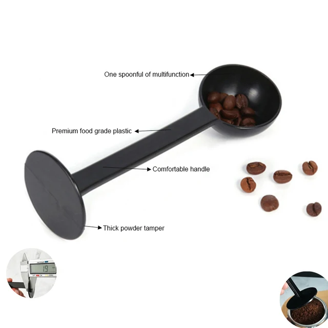 Standard Scoops Powder Press Kettős Felhasználású Kávékanál 2-Ból 1 - Image 3