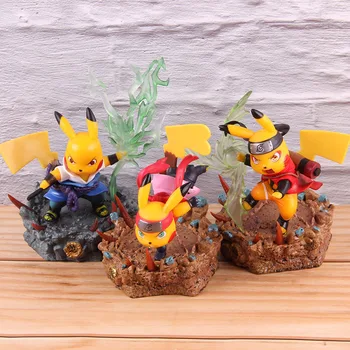 

Anime Cartoon Monsters Cosplay Uzumaki Naruto Uchiha Sasuke Sakura Haruno GK Statue PVC Action Figure Collectible Model Toy