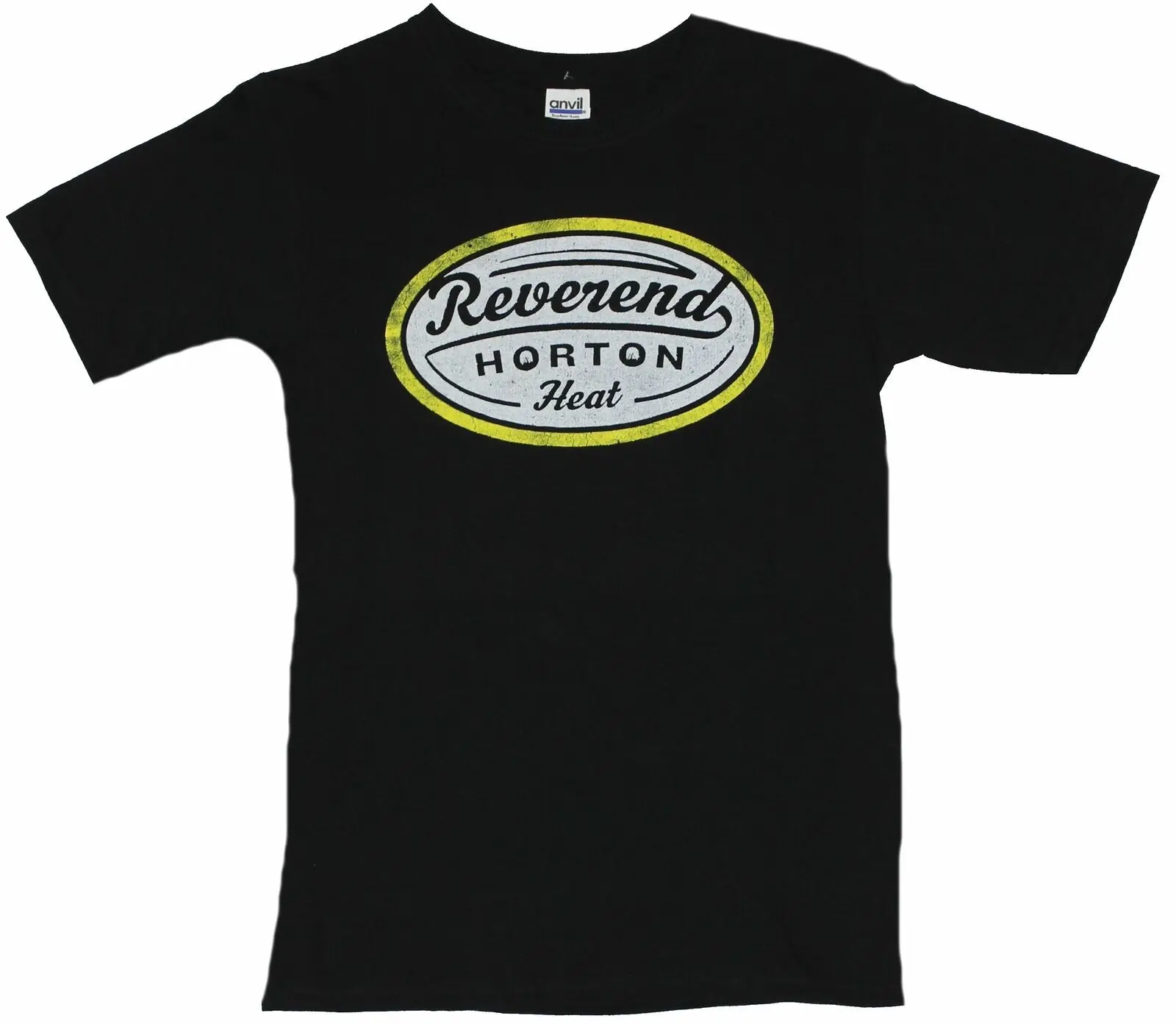 

Reverend Horton Heat Mens T-Shirt - Distressed Circle Logo