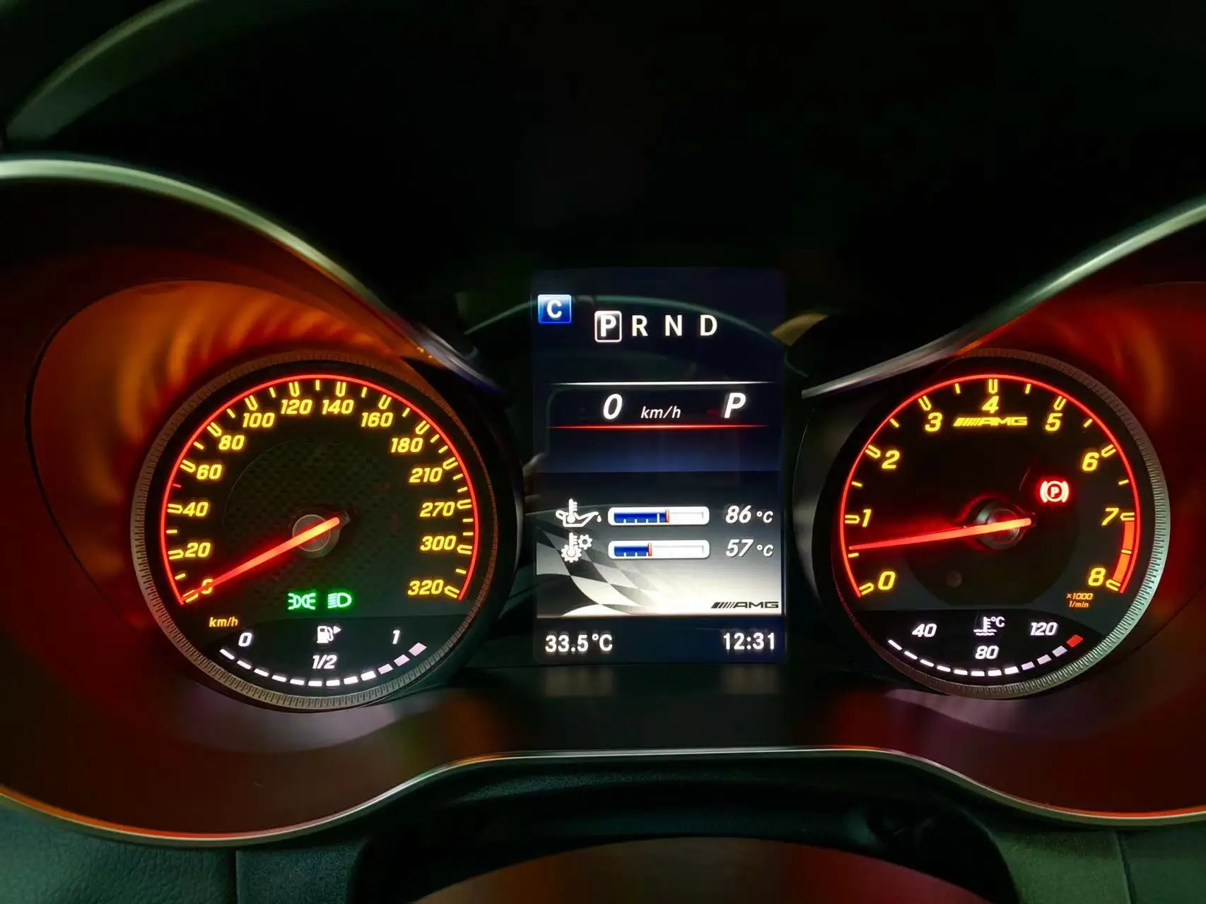 Gauge Face Overlay For Mercedes Benz W205 GTR C63 Upgrade For AMG