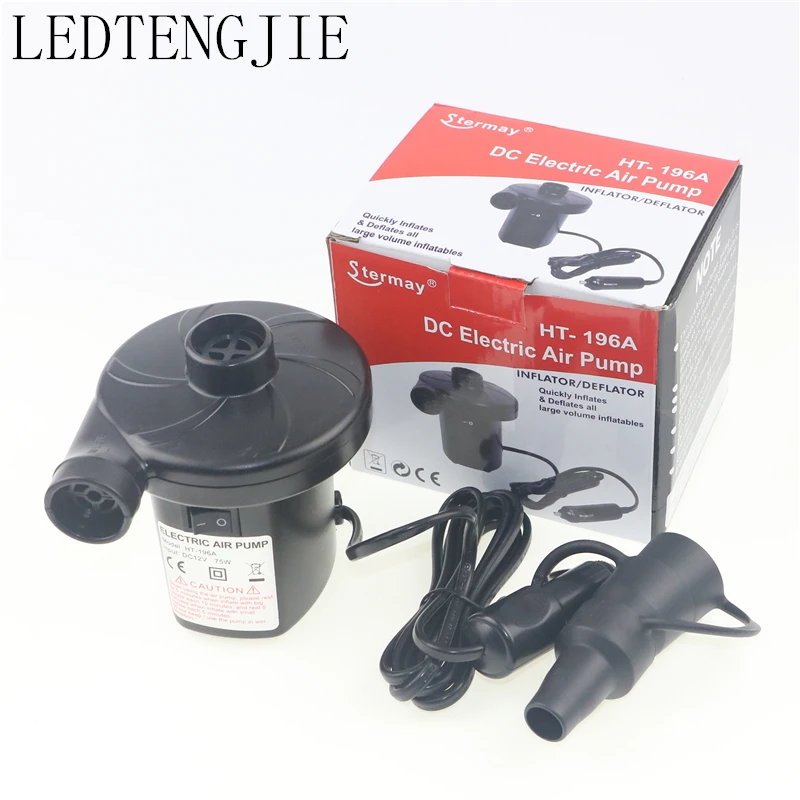 

12V Auto 3 Nozzle Gas-fill Air Compressor Electric Air Pump Suitable for inflatable mattress toy swimming ring car Accessories