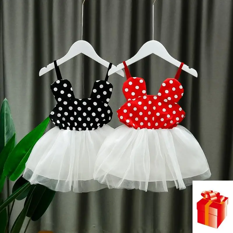 

Summer 2020 Baby Girl Birthday Clothes 1 Year Girl Magnificent Children's Dress Red American Party and Wedding Baptism Dresses