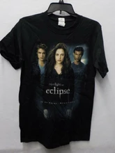 Camiseta con estampado de SAGA de Crepúsculo para hombre, camiseta negra con estampado de ECLIPSE, BELLA, Jason, EDWARD, #13170V