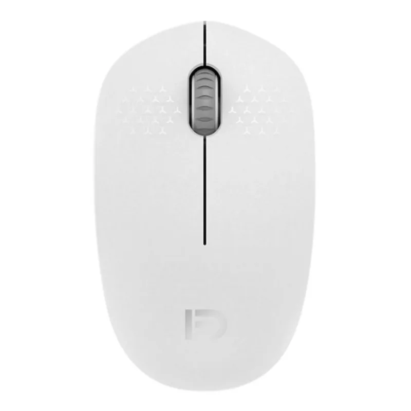 Белый 2.4G Wireless Mouse Portable Slim PC Laptop Optical Mouse Ergonomically Design With USB Receiver - Цвет: Белый