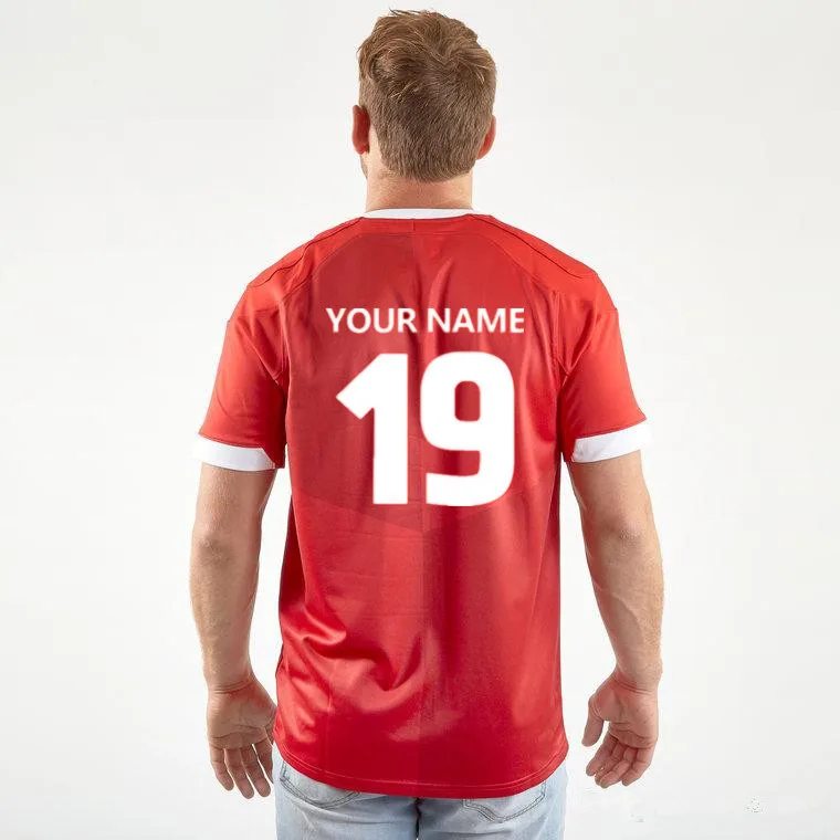 / Домашняя футболка для регби Wales Размер: S-3XL-5XL принт на заказ номер имя качество идеальное