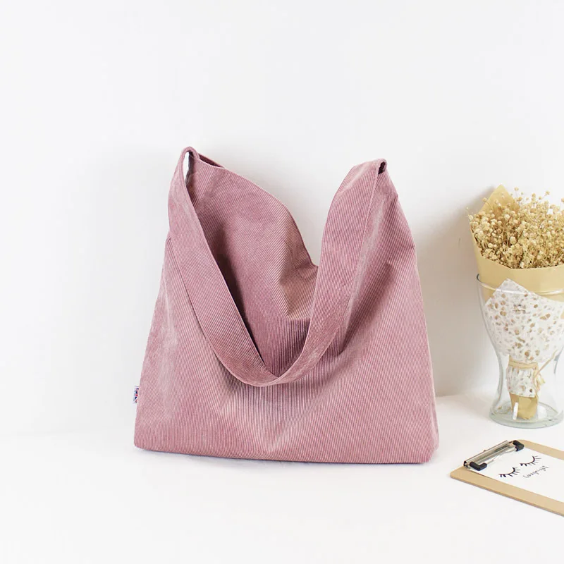 pink WENYUJH Корейская простая Женская посылка, Холщовая Сумка, сумки, сумки через плечо, повседневная сумка для покупок, сумка для девочек - Цвет: pink