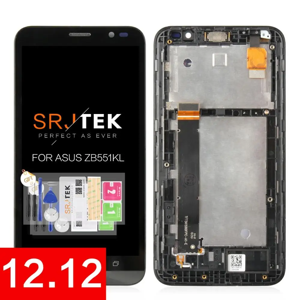 Skup Oryginalny 5.5 ASUS Zenfone Go TV ZB551KL wyświetlacz LCD X013DB TD LTE ekran dotykowy z ramą wymiana zespołu Digitizer