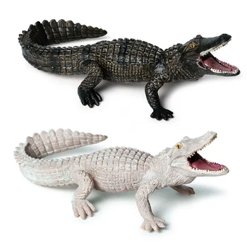 

Boys Funny Cool Simulation Wild Crocodile Figure Collectible Toys Crocodile Wild Animal Action Figures Kids Animal Soft Toys