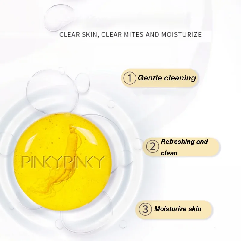 Ginseng Essence Soap Moisturizing Anti-mites Anti-acnes Shrinking Pores Cleansing Handmade Soap