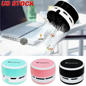 

Mini Vacuum Cleaner Office Desk Dust Home Table Sweeper Desktop Cleaner New