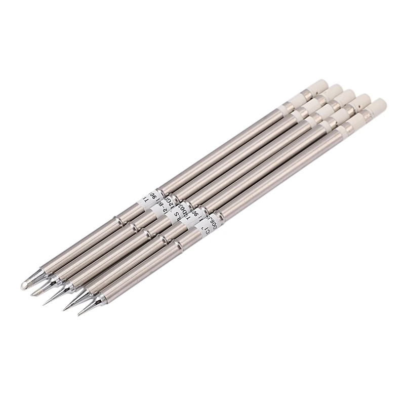 Горячая XD-5Pcs/лот серии паяльник советы для HAKKO T12 Ручка DIY наборы СВЕТОДИОДНЫЙ Переключатель Регулятор температуры вибрации FX951 FX-95