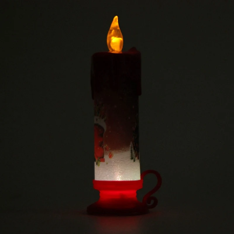 1pcs LED Candle Tea Light Battery Powered Lamp Simulation Color Flame Flashing Home Wedding Birthday Party Decoration Candles